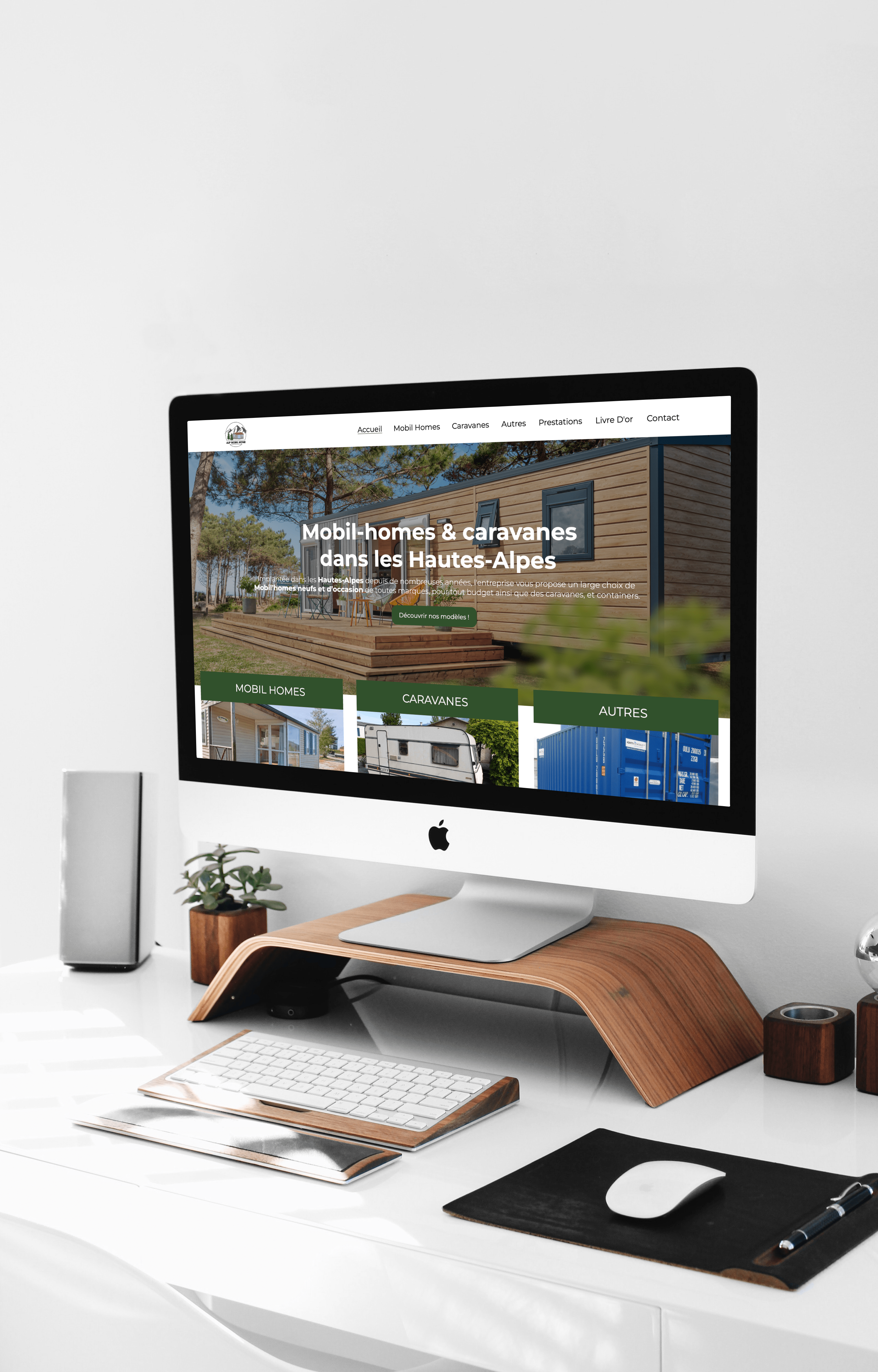 mockup du projet alpmobilhome.fr
