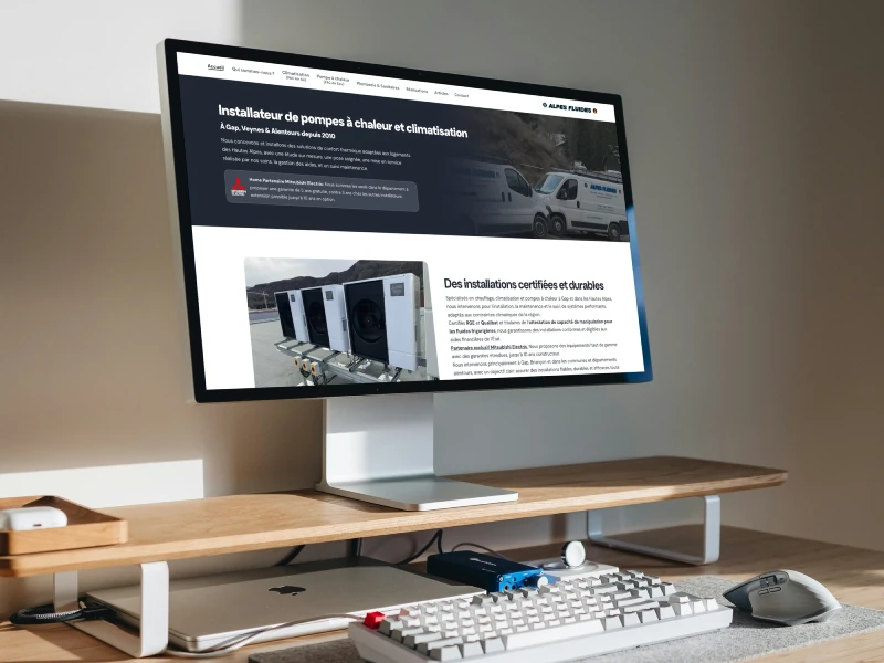 mockup du projet alpesfluides.com