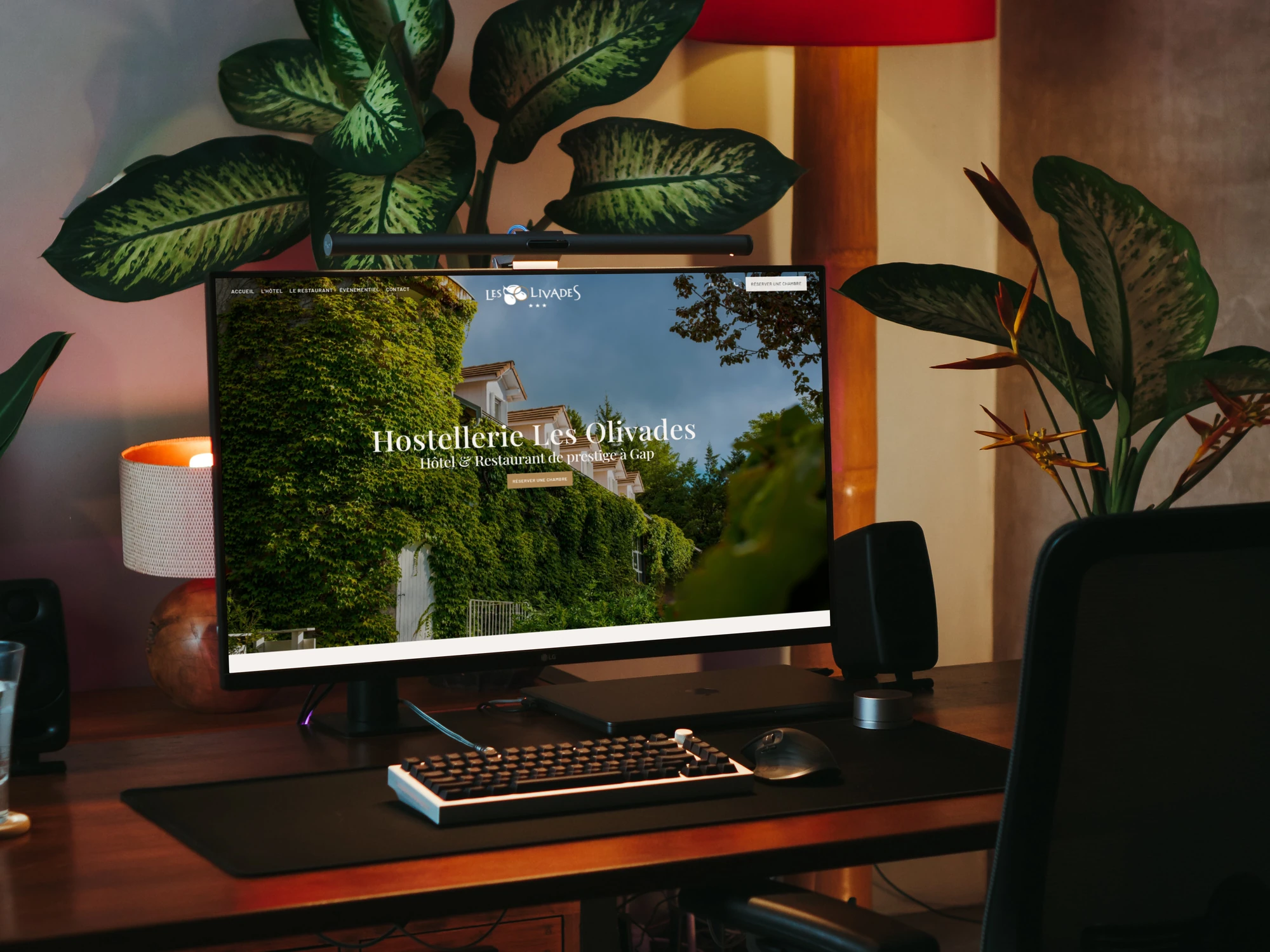 mockup du projet olivades