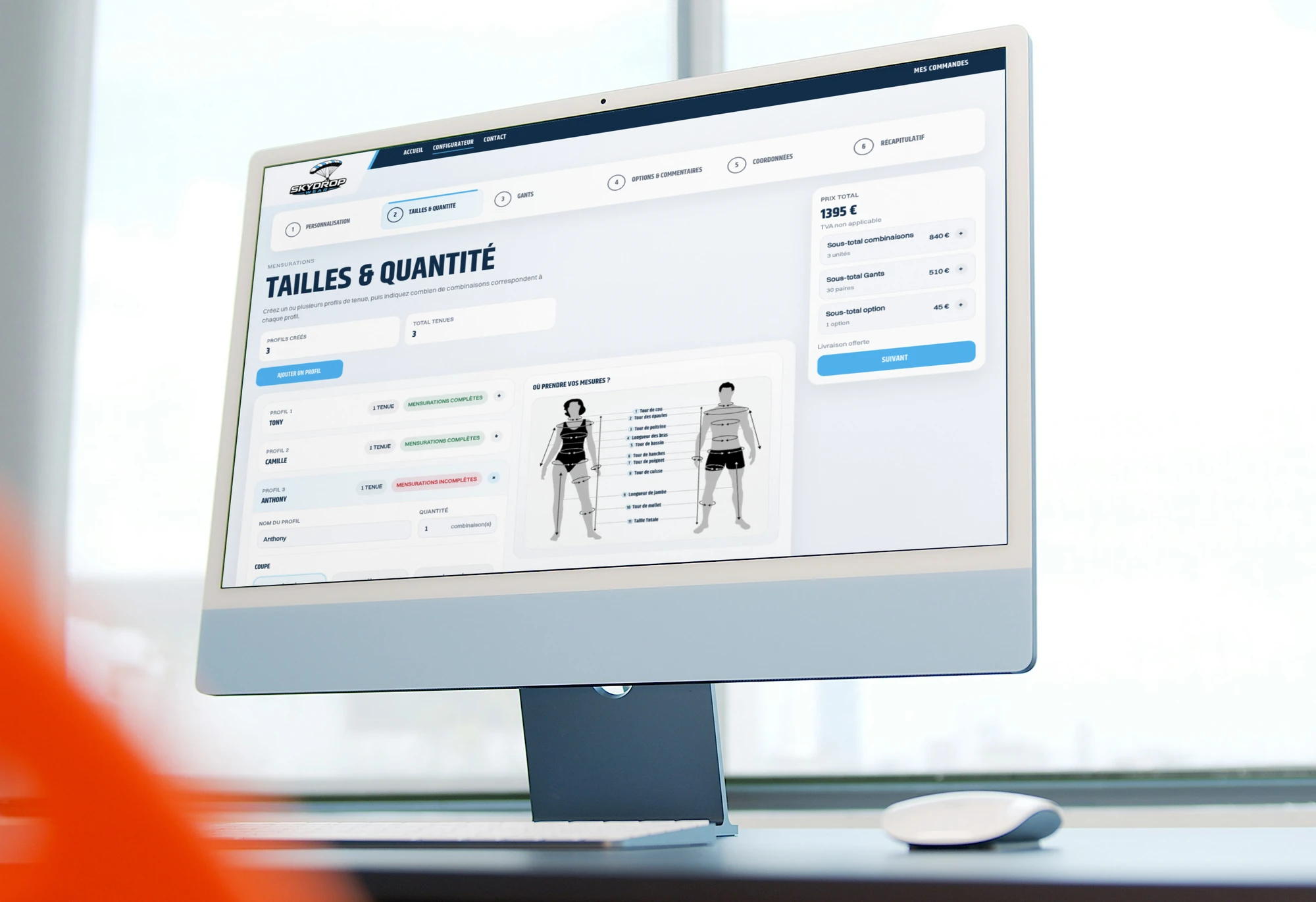 mockup d'un ordinateur affichant l'ancien site les olivades